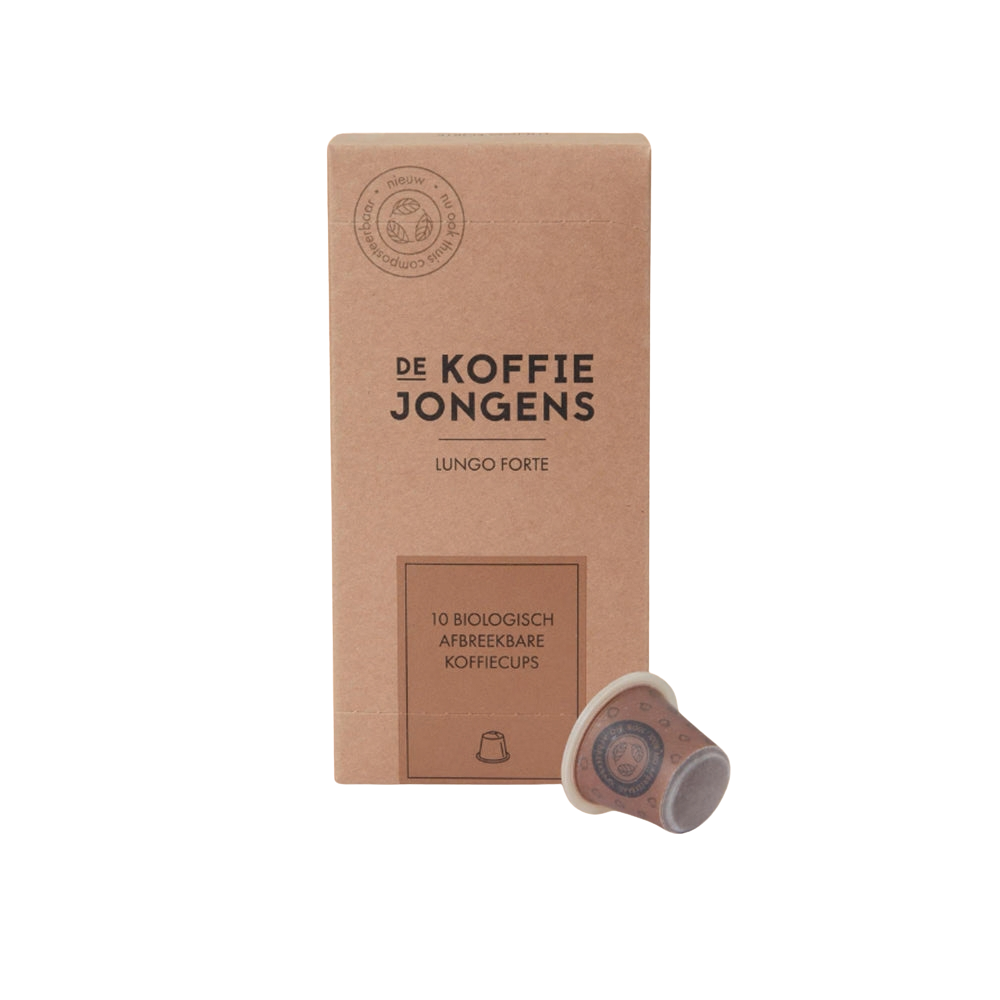 Bio Lungo forte koffie cups, 10 stuks