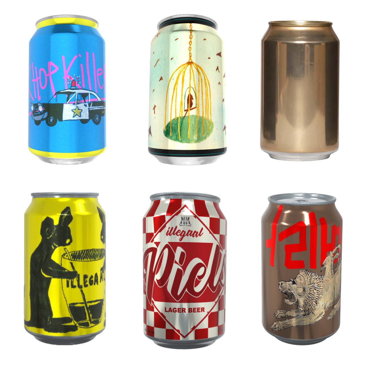 Brasserie Illegaal Mix Pack CAN (24 x 33cl)
