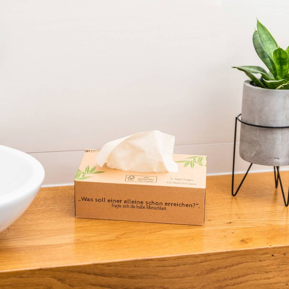 Bamboe tissues 100 stuks