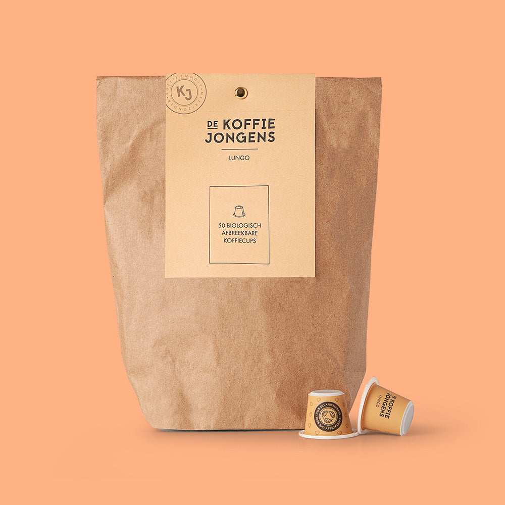 Bio Lungo koffie cups, 50 stuks