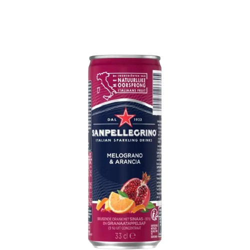 San Pellegrino Melograno & Arancia CAN (24 x 33cl)